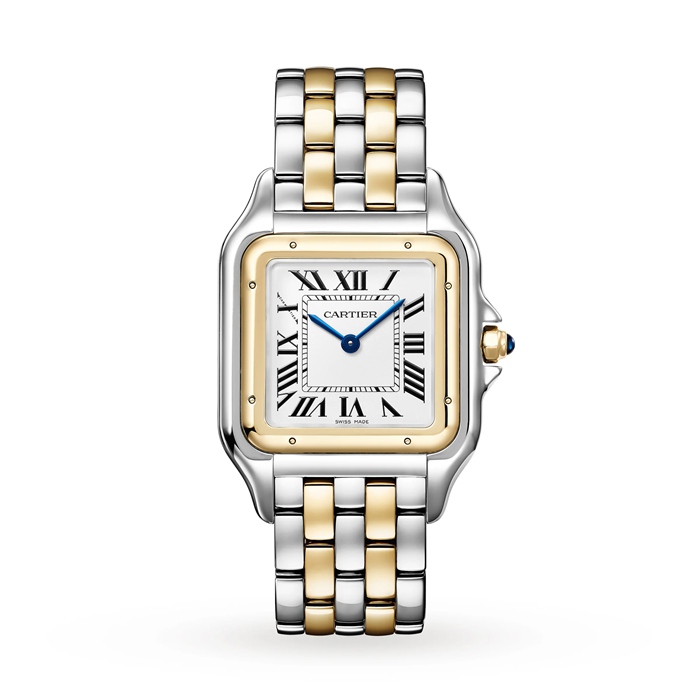 Cartier Panthère De Cartier Watch Stor model Quartz Movement Gul Guld Stål W2PN0016