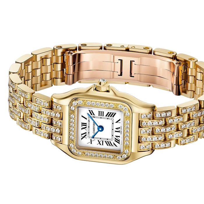 Cartier Panthere de Cartier ur lille model quartzværk Gult guld WJPN0059 - Billede 5