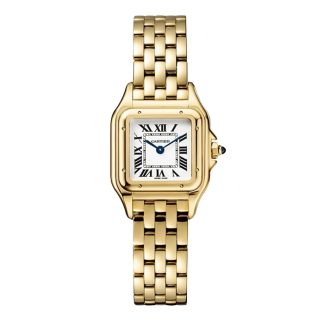Cartier Panthere de Cartier ur lille model quartzværk Urkasse i gult guld 750/1000 mål 23 mm x 30 mm WGPN0038