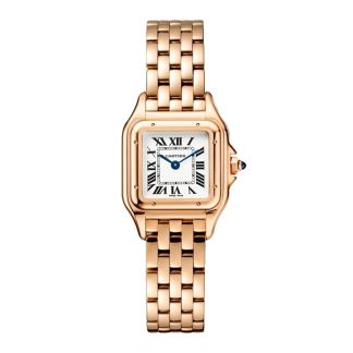Cartier Panthere de Cartier ur lille model quartzværk Urkasse i rosaguld 750/1000 mål 23 mm x 30 mm WGPN0049