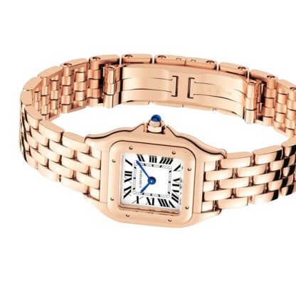 Cartier Panthere de Cartier ur lille model quartzværk Urkasse i rosaguld 750/1000 mål 23 mm x 30 mm WGPN0049 - Billede 5