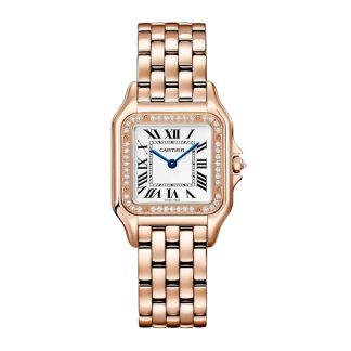 Cartier Panthere de Cartier ur medium model quartzværk Kasse i rosaguld WJPN0088