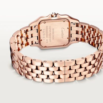 Cartier Panthere de Cartier ur medium model quartzværk Kasse i rosaguld WJPN0088 - Billede 5