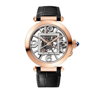 Cartier Pasha De Cartier ur 41 mm Skeleton Mechanical Movement With Automatic Winding Calibre 9624 MC Rose Gold WHPA0018