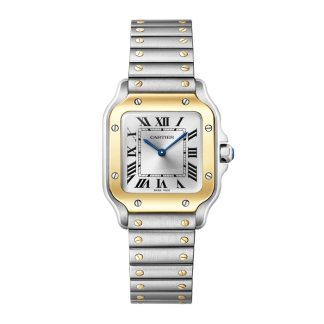 Cartier Santos De Cartier Lille Model Quartz Gult Guld Stål W2SA0033