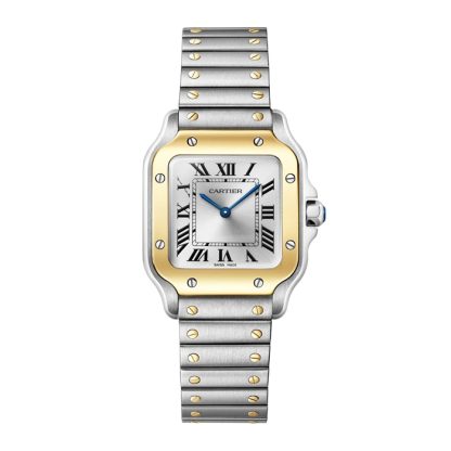 Cartier Santos De Cartier Lille Model Quartz Gult Guld Stål W2SA0033