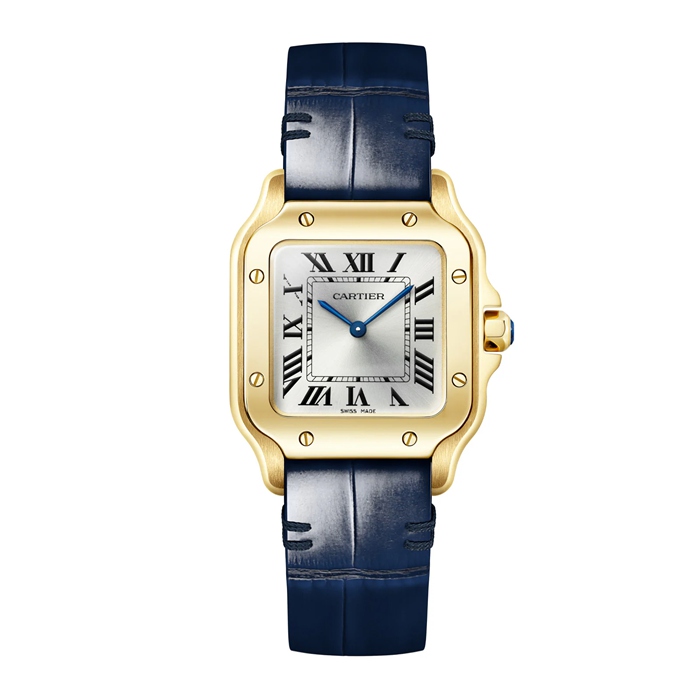 Cartier Santos De Cartier Lille model Quartz Gul Guld WGSA0107 - Billede 2