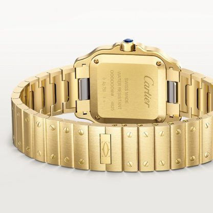 Cartier Santos De Cartier Lille model Quartz Gul Guld WGSA0107 - Billede 4