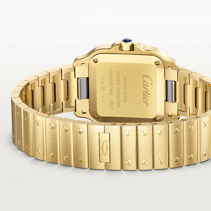 Cartier Santos De Cartier Lille model Quartz Gul Guld WGSA0107 - Billede 4