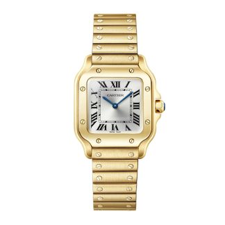 Cartier Santos De Cartier Lille model Quartz Gul Guld WGSA0107