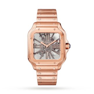 Cartier Santos De Cartier Ur Stor model Manuel optræk Rosaguld WHSA0016