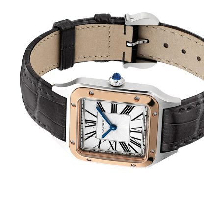 Cartier Santos-Dumont Ur Lille Model Høj Autonomi Kvartsværk Stålkasse W2SA0038 - Billede 4