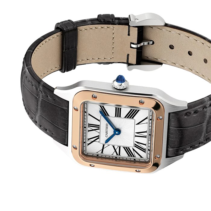 Cartier Santos-Dumont Ur Lille Model Høj Autonomi Kvartsværk Stålkasse W2SA0038 - Billede 4