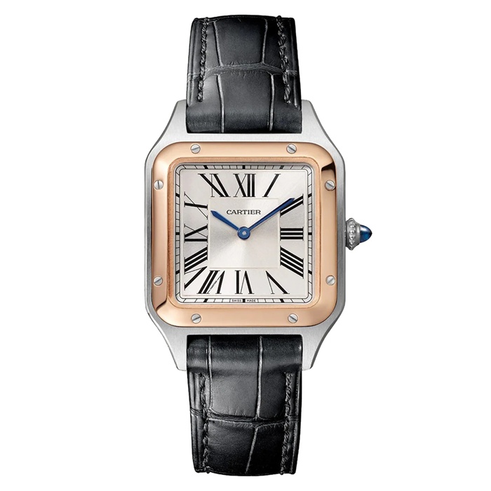Cartier Santos-Dumont Ur Lille Model Høj Autonomi Kvartsværk Stålkasse W2SA0038