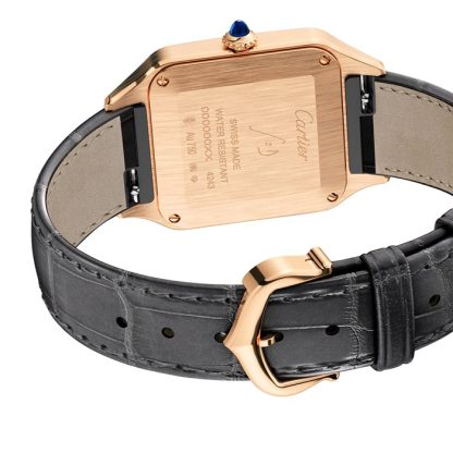 Cartier Santos-Dumont Ur Lille Model Kvartsurværk Rosaguld Læder WGSA0022 - Billede 5