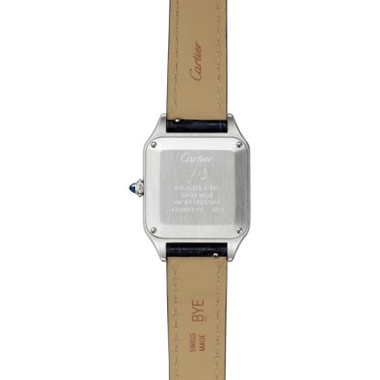Cartier Santos-Dumont Ur Lille model Kvartsurværk Stål Læder WSSA0023 - Billede 2