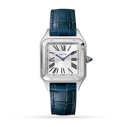 Cartier Santos-Dumont Ur Lille model Kvartsurværk Stål Læder WSSA0023