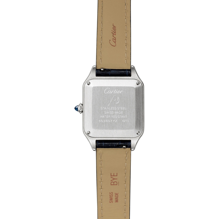 Cartier Santos-Dumont Ur Lille model Kvartsurværk Stål Læder WSSA0086 - Billede 2