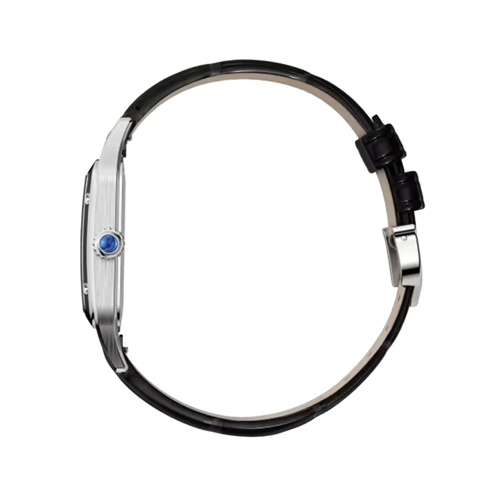 Cartier Santos-Dumont Ur Stor Model Manuelt Merkanisk Urværk Stål Lak Læder WSSA0046 - Billede 4
