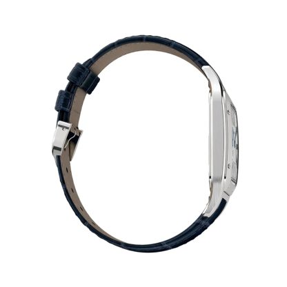 Cartier Santos-Dumont Watch Extra-Large Model Hand-Wound Mechanical Movement Steel Leather WSSA0032 - Billede 4