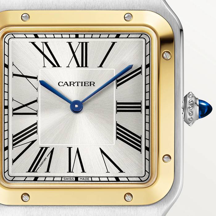 Cartier Santos Dumont Watch Extra-Large Model Manual Winding Yellow Gold Steel W2SA0034 - Billede 2