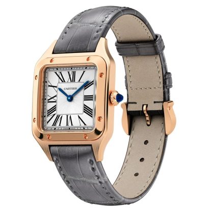 Cartier Santos-Dumont Watch Lille model Høj Qutonomy Quartz Movement Rose Gold WGSA0117 - Billede 2