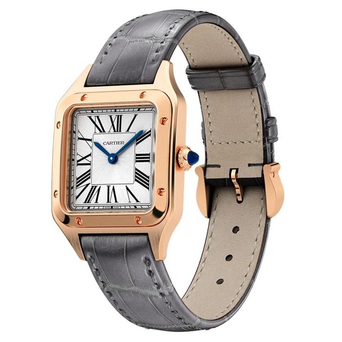 Cartier Santos-Dumont Watch Lille model Høj Qutonomy Quartz Movement Rose Gold WGSA0117 - Billede 2