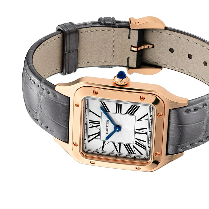 Cartier Santos-Dumont Watch Lille model Høj Qutonomy Quartz Movement Rose Gold WGSA0117 - Billede 4