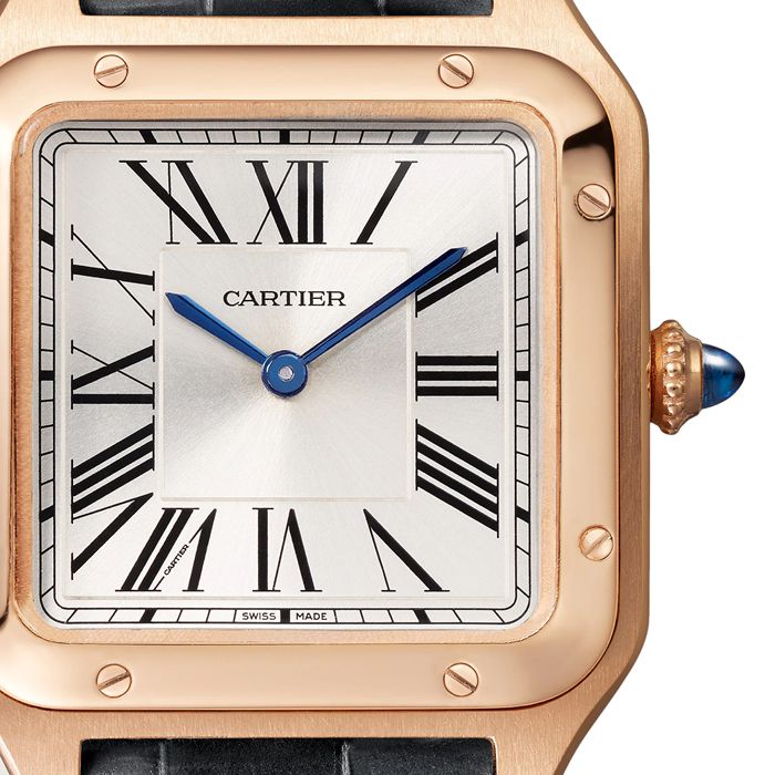 Cartier Santos-Dumont Watch Lille model Høj Qutonomy Quartz Movement Rose Gold WGSA0117 - Billede 5