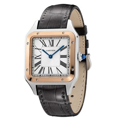 Cartier Santos-Dumont Watch Stor model Quartz Movement Stålkasse W2SA0037 - Billede 2