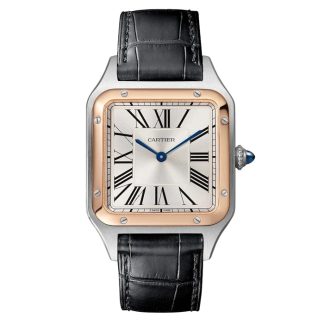 Cartier Santos-Dumont Watch Stor model Quartz Movement Stålkasse W2SA0037
