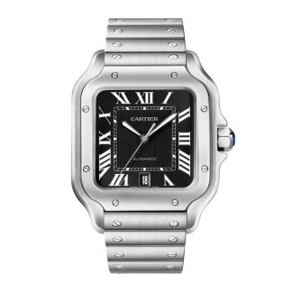 Cartier Santos ur stor model mekanisk værk med automatisk optræk kaliber 1847 MC Stålkasse WSSA0096