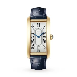 Cartier Tank Américaine Ur Stor Model Automatisk Urværk Gul Guld WGTA0300
