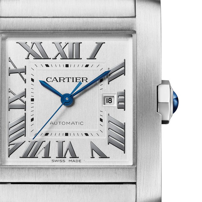 Cartier Tank Française Ur Stor model Automatisk mekanisk værk Stål WSTA0067 - Billede 2