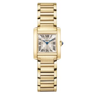 Cartier Tank Francaise Watch Lille model Quartz Movement 18K Yellow GoldCase WGTA0344