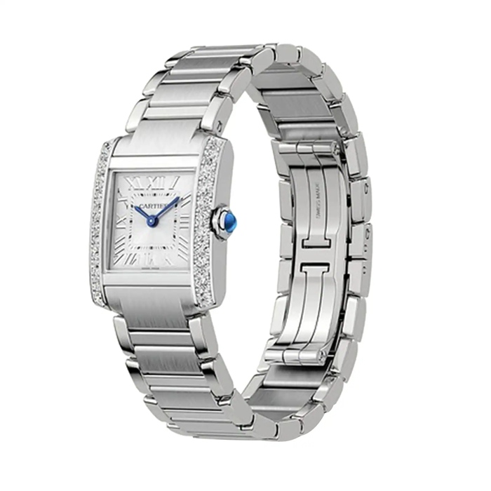 Cartier Tank Francaise ur lille model quartzværk W4TA0020 - Billede 2