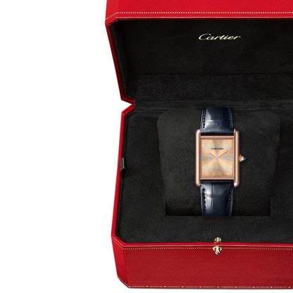 Cartier Tank Louis Cartier ur stor model Fremstilling mekanisk bevægelse med manuel optræk WGTA0176 - Billede 3