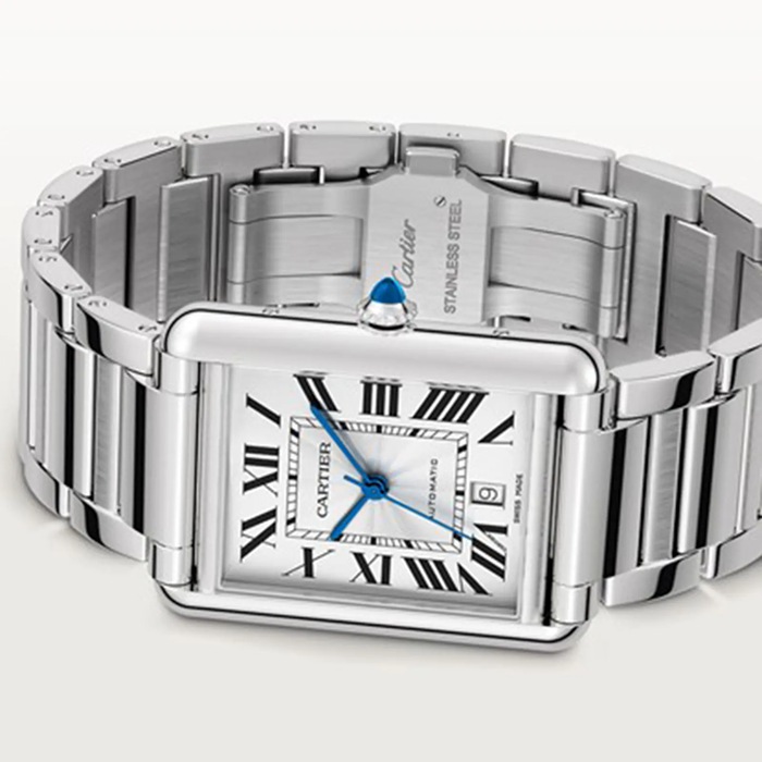 Cartier Tank Must Extra-Large Model Automatic Movement Steel 41mm X 31mm WSTA0053 - Billede 4