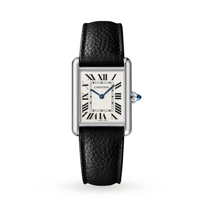 Cartier Tank Must Large Model Quartz Movement Stål Læder WSTA0109