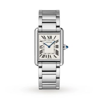 Cartier Tank Must Large Model Quartz Movement Steel 33,7 mm X 25,5 mm WSTA0052