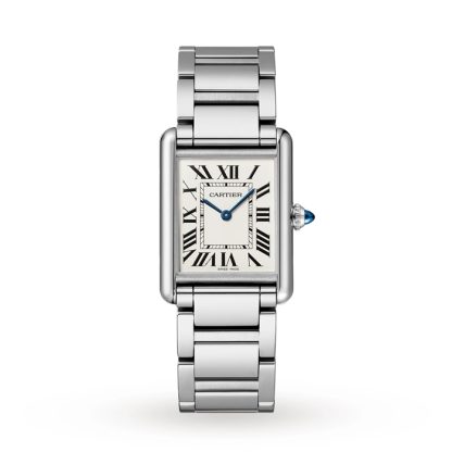 Cartier Tank Must Large Model Quartz Movement Steel 33,7 mm X 25,5 mm WSTA0052
