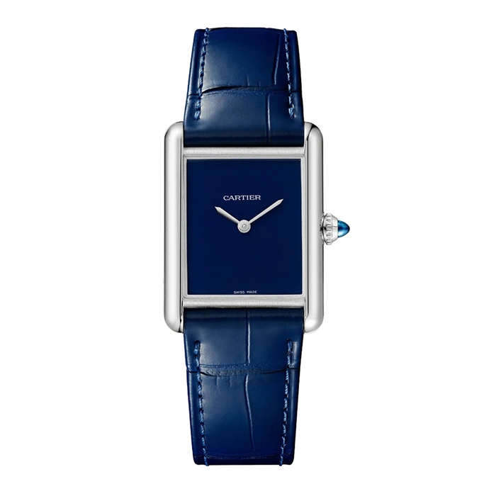 Cartier Tank Must Watch Large Model Quartz Movement Steel Case WSTA0055