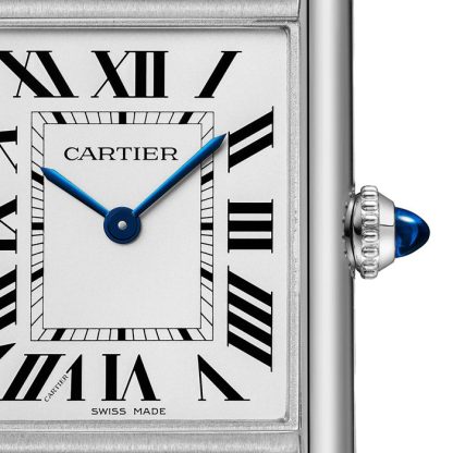 Cartier Tank Must Watch Large Model SolarBeat Photovoltaic Movement Steel Case WSTA0120 - Billede 2