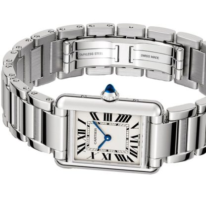 Cartier Tank Must Watch Small Model Quartz Movement Steel Case WSTA0107 - Billede 3