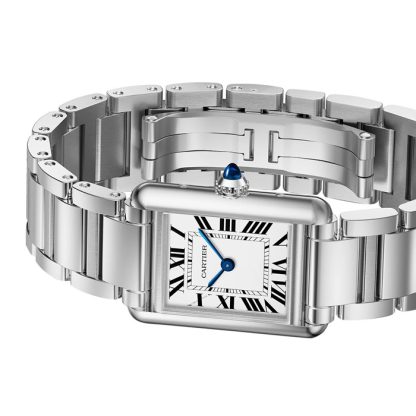 Cartier Tank Must Watch Small Model SolarBeat Photovoltaic Movement Steel Case WSTA0121 - Billede 3