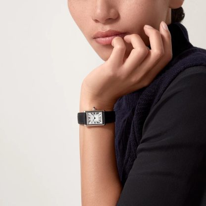 Cartier Tank Must ur lille model High Autonomy quartzværk Stålkasse WSTA0135 - Billede 5