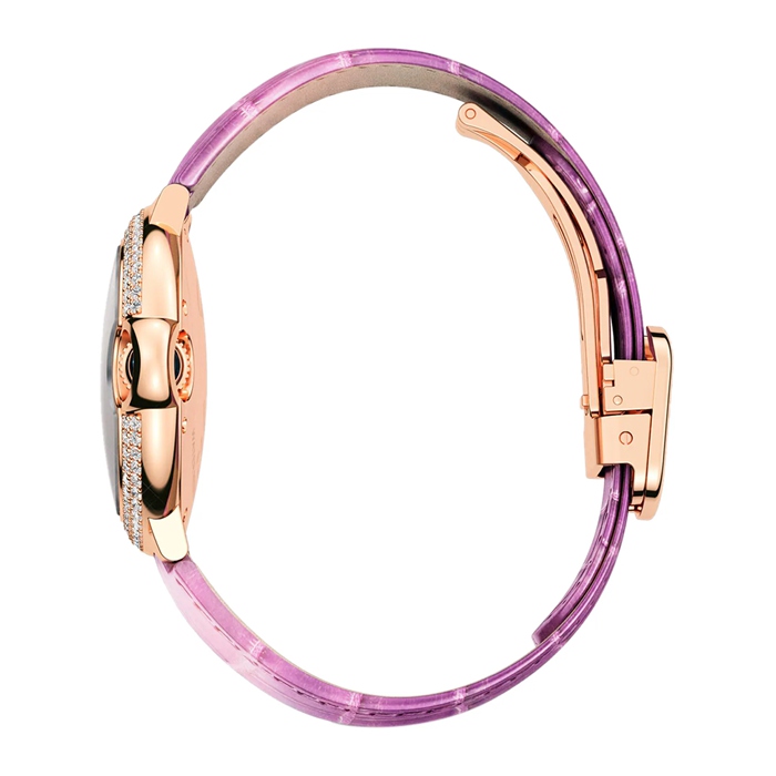 Cartier ballon Bleu De Cartier Ur 33mm Automatisk Urværk Rosaguld Diamanter Læder WE902066 - Billede 4