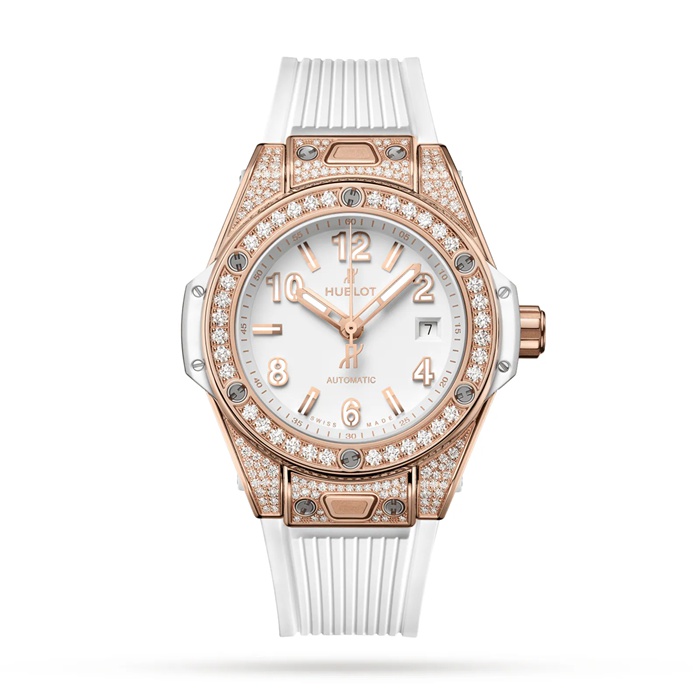 Hublot Big Bang One Click King Gold White Pavé 33mm Ur 485.OE.2080.RW.1604