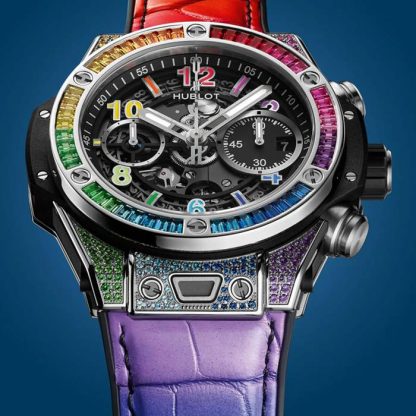Hublot Big Bang Unico Titanium Rainbow 42mm 441.NX.1117.LR.0999 - Billede 2
