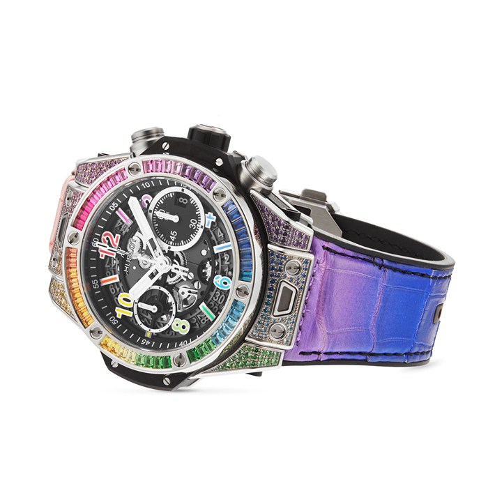 Hublot Big Bang Unico Titanium Rainbow 42mm 441.NX.1117.LR.0999 - Billede 3